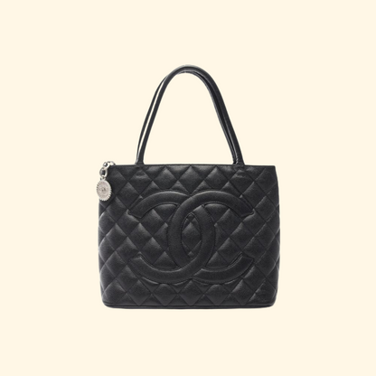 Chanel Reissue Caviar Skin Black Tote Handbag