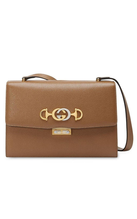  GucciZumi Crossbody Bag in Brown - Runway Catalog