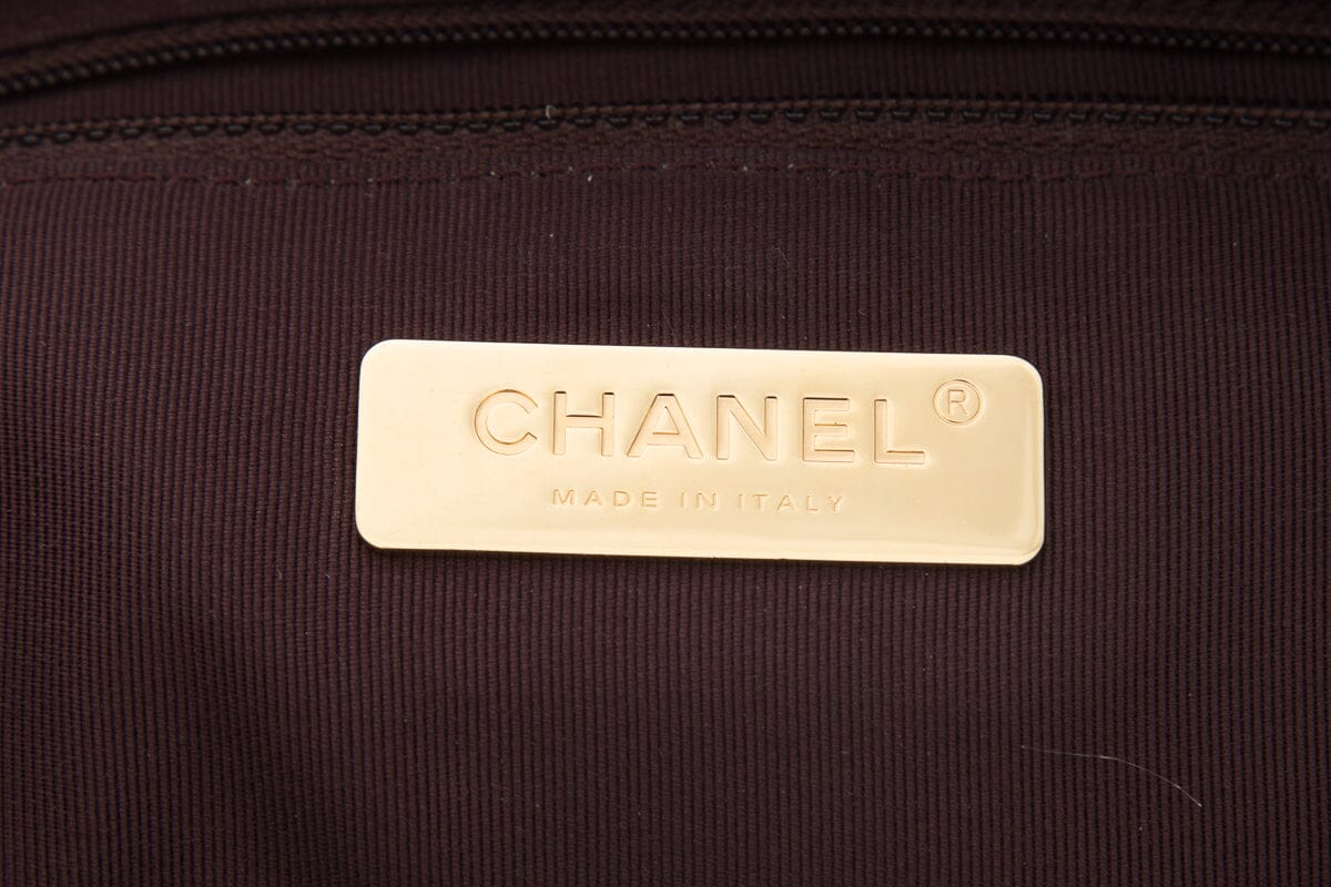 Chanel 2019 Gold Graffiti Paris-New York Street Spirit Backpack