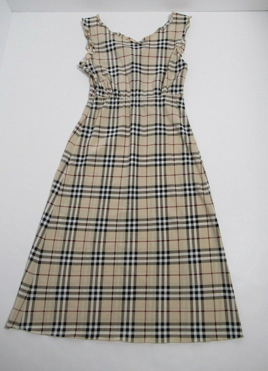 Burberry London Women's Long Check Dress Blue Label