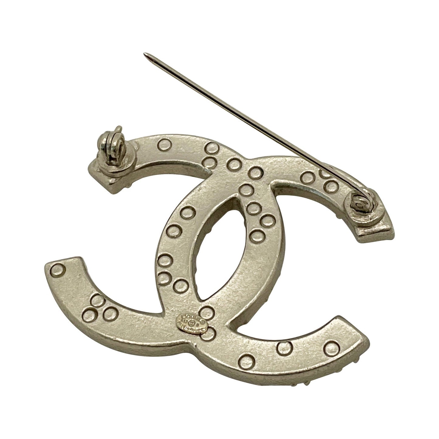 Chanel Pearl CC Logo Brooch