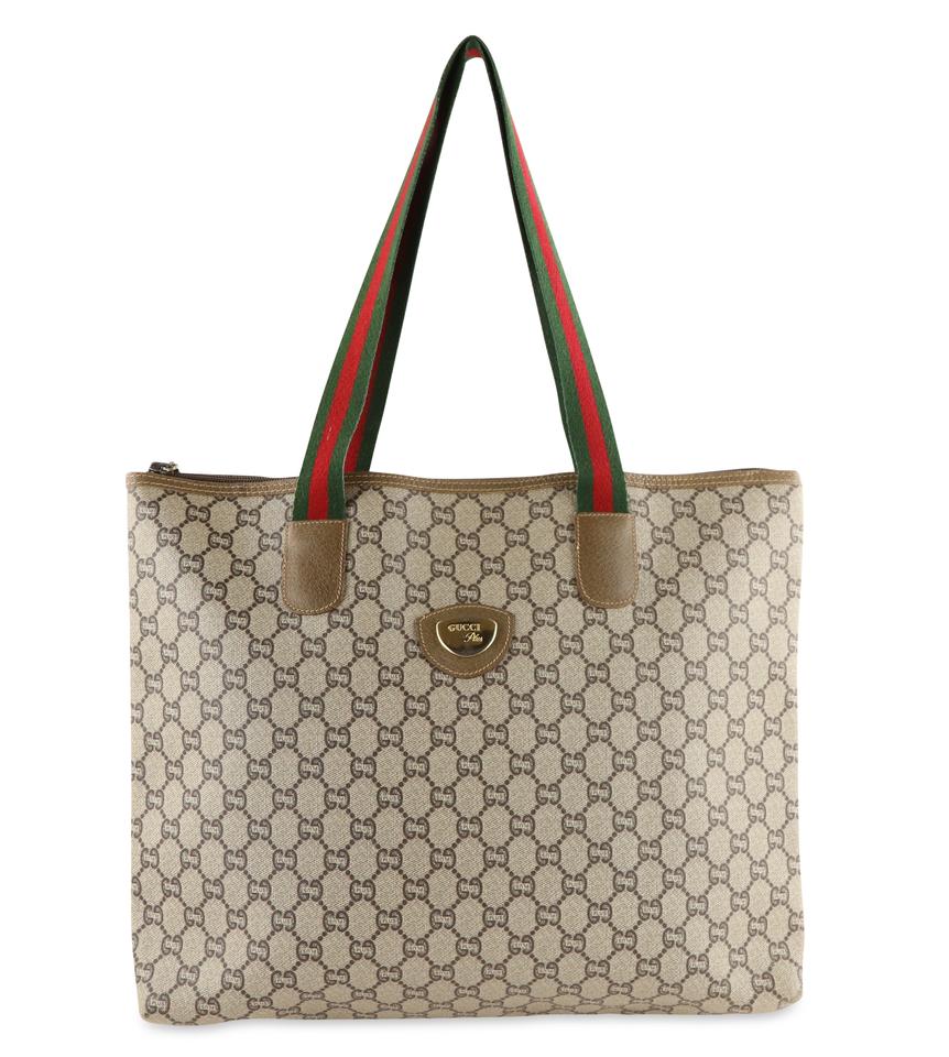 Gucci Bag Plus Beige Canvas Tote