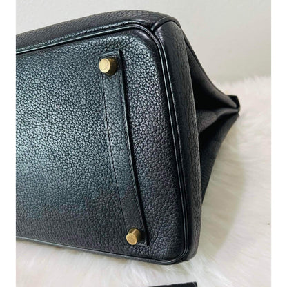 HERMES Birkin 35 Black Hand Bag