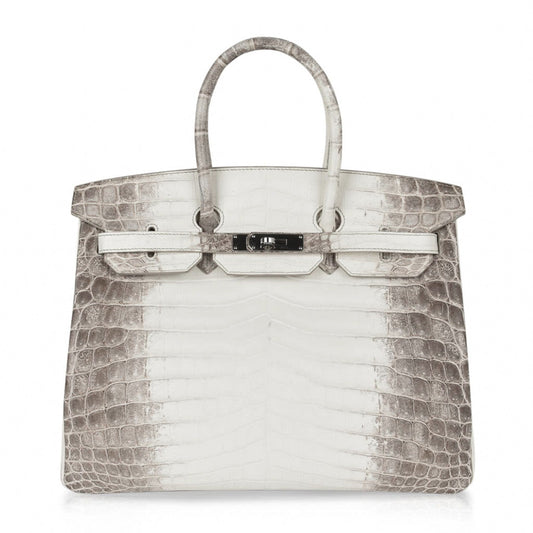 Hermes Birkin 35 Himalaya Blanc Crocodile Palladium Hardware