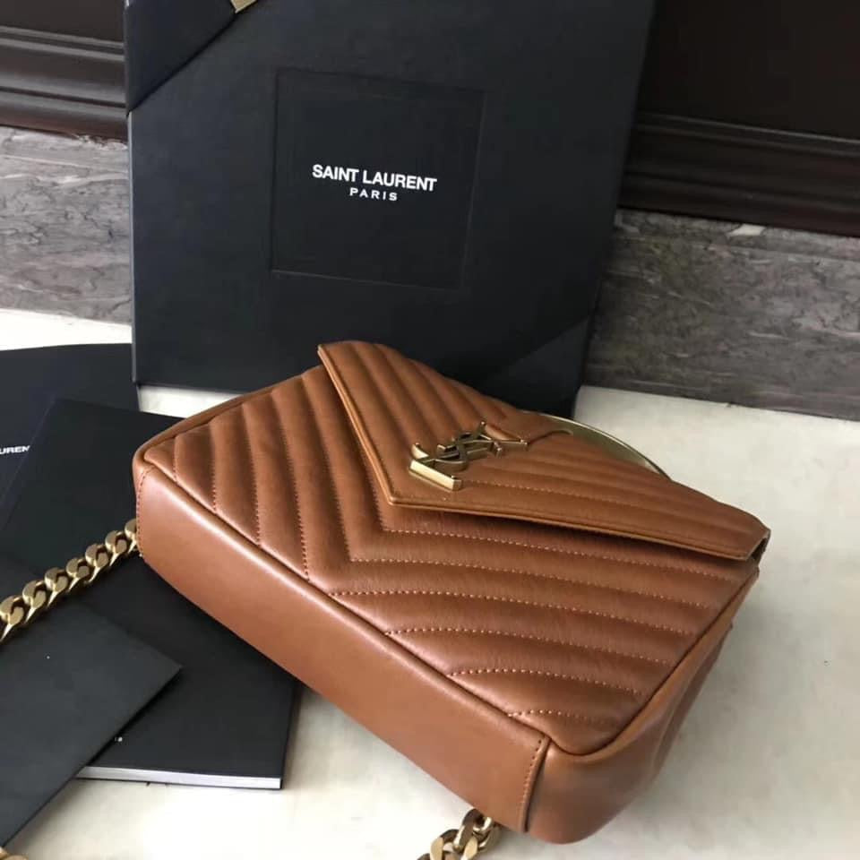 YSL College Medium Quilted Leather Bag