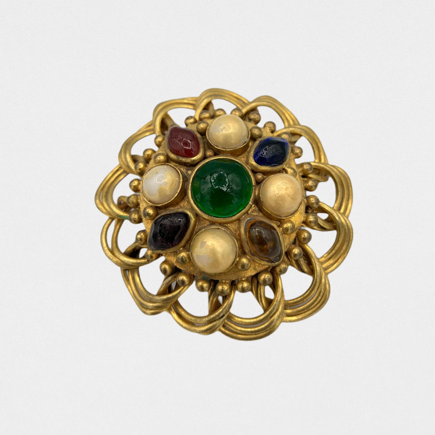 Chanel Gripoix vintage brooch - 1980s