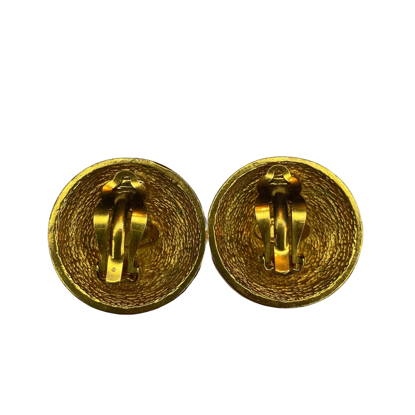 Chanel vintage clip earrings quilted - 1990s