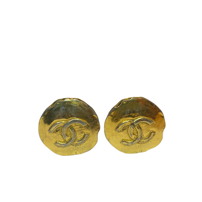 Chanel vintage clip earrings round   - 1990s