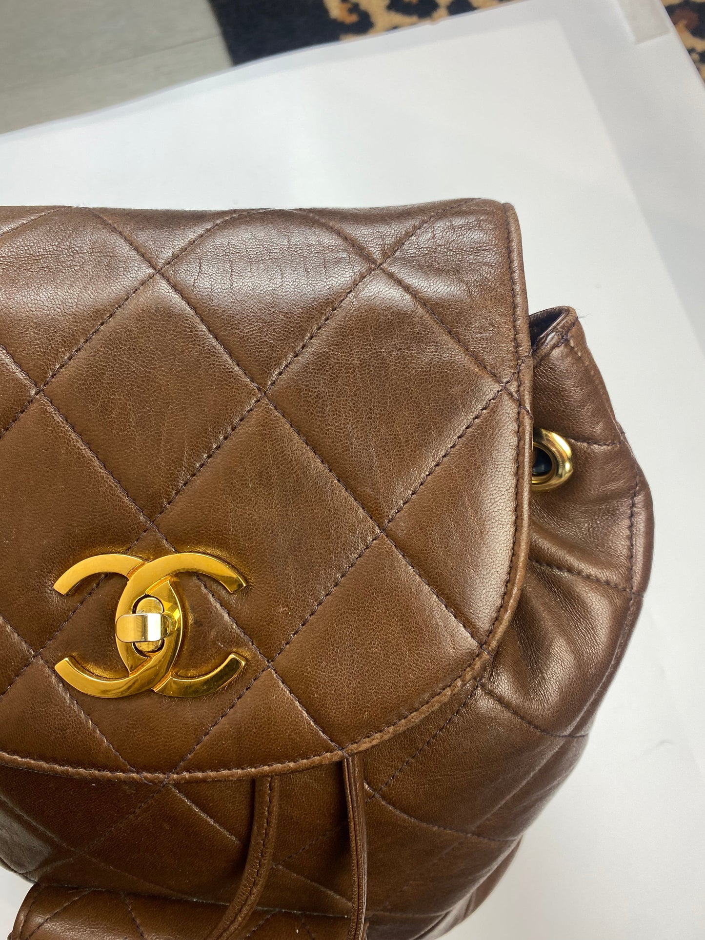 Chanel brown backpack - 1990s