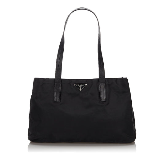 Pre-Loved Prada Black Nylon Fabric Tote Bag Italy