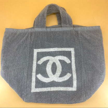 CHANEL Vintage cotton beach Tote