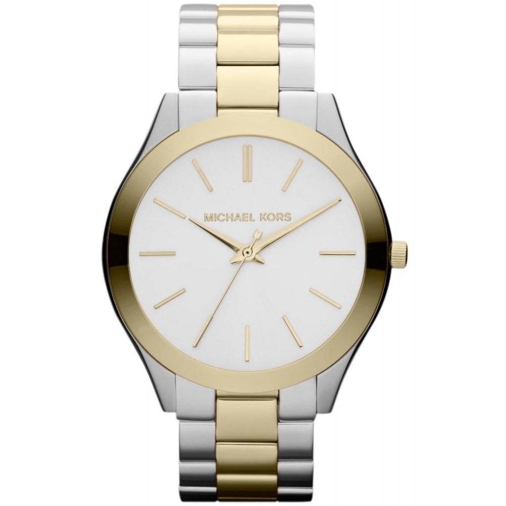 Michael kors ladies watches two tone best sale