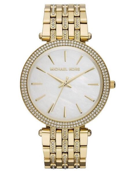 Ladies / Womens Darci Gold Two Tone Glitz Michael Kors Designer Watch MK3219