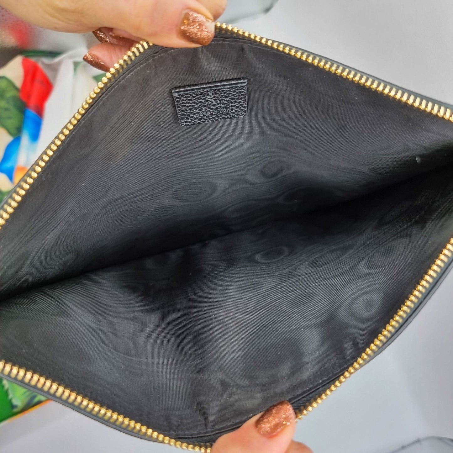 Zumi Grany Black Leather Clutch