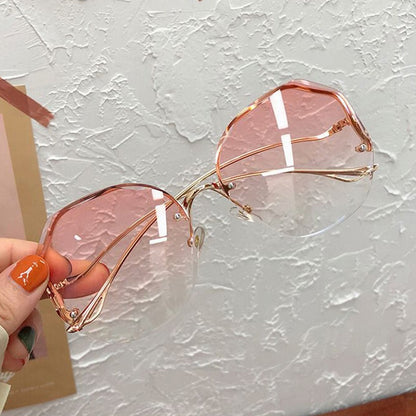 Irregular Round Sunglasses Women