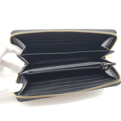 YSL Yves Saint Laurent Zippy Black Wallet